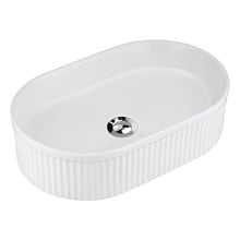 Anika 490mm Ceramic Above Counter Basin with Pop-Up Waste
